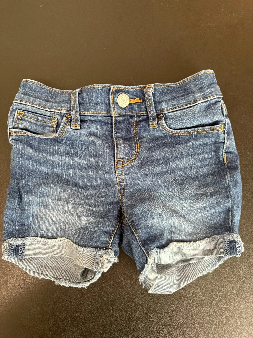 Old Navy Blue Denim Rolled Cuff Girls' Shorts